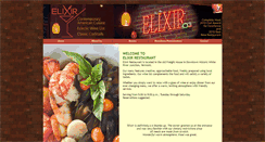 Desktop Screenshot of elixirrestaurant.com